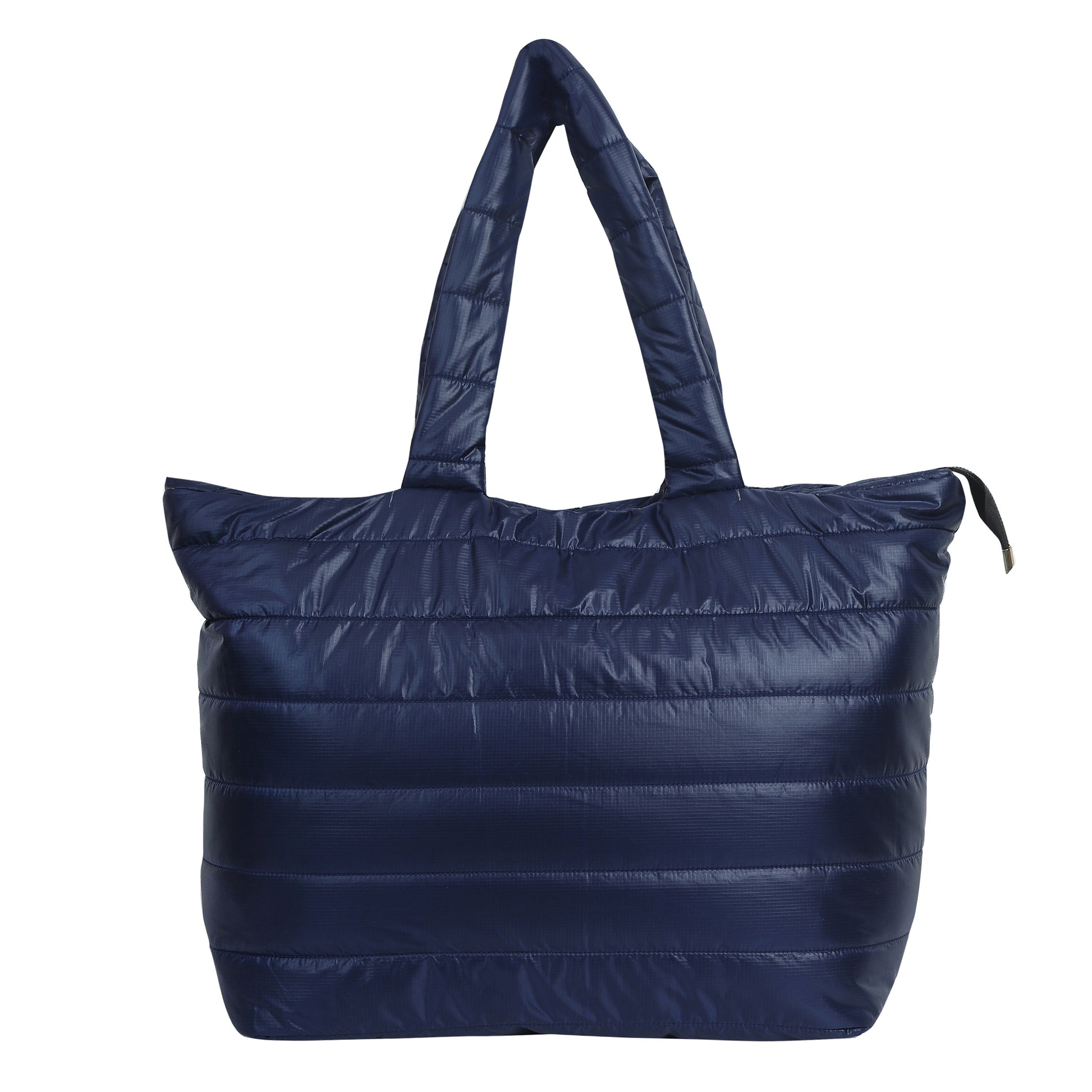 Quilted Stripes Navy Blue Hand Bag