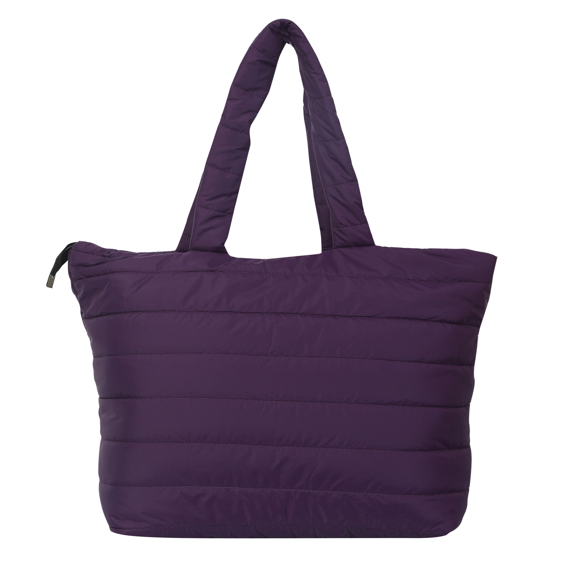Quilted Stripes Purple Hand Bag