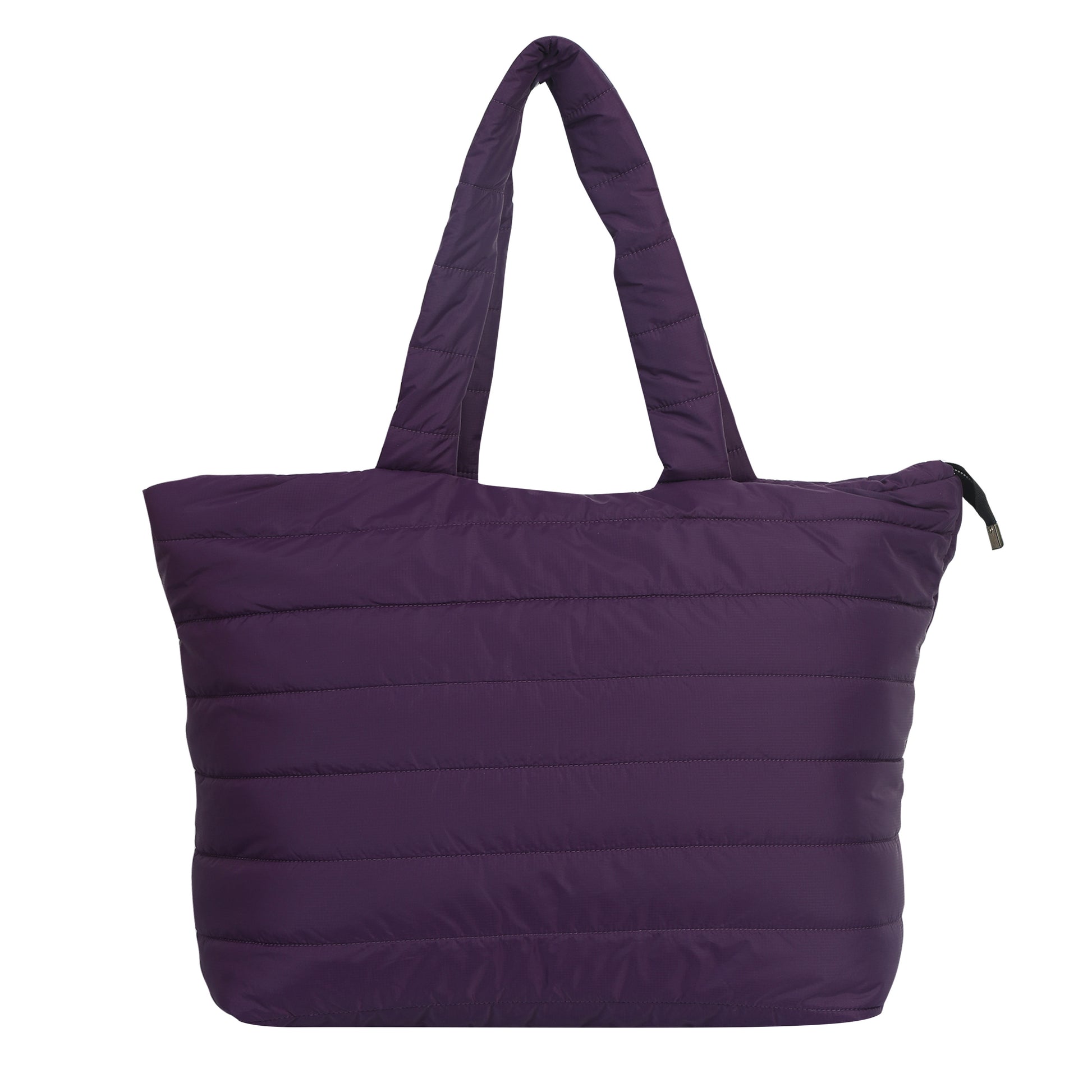 Quilted Stripes Purple Hand Bag