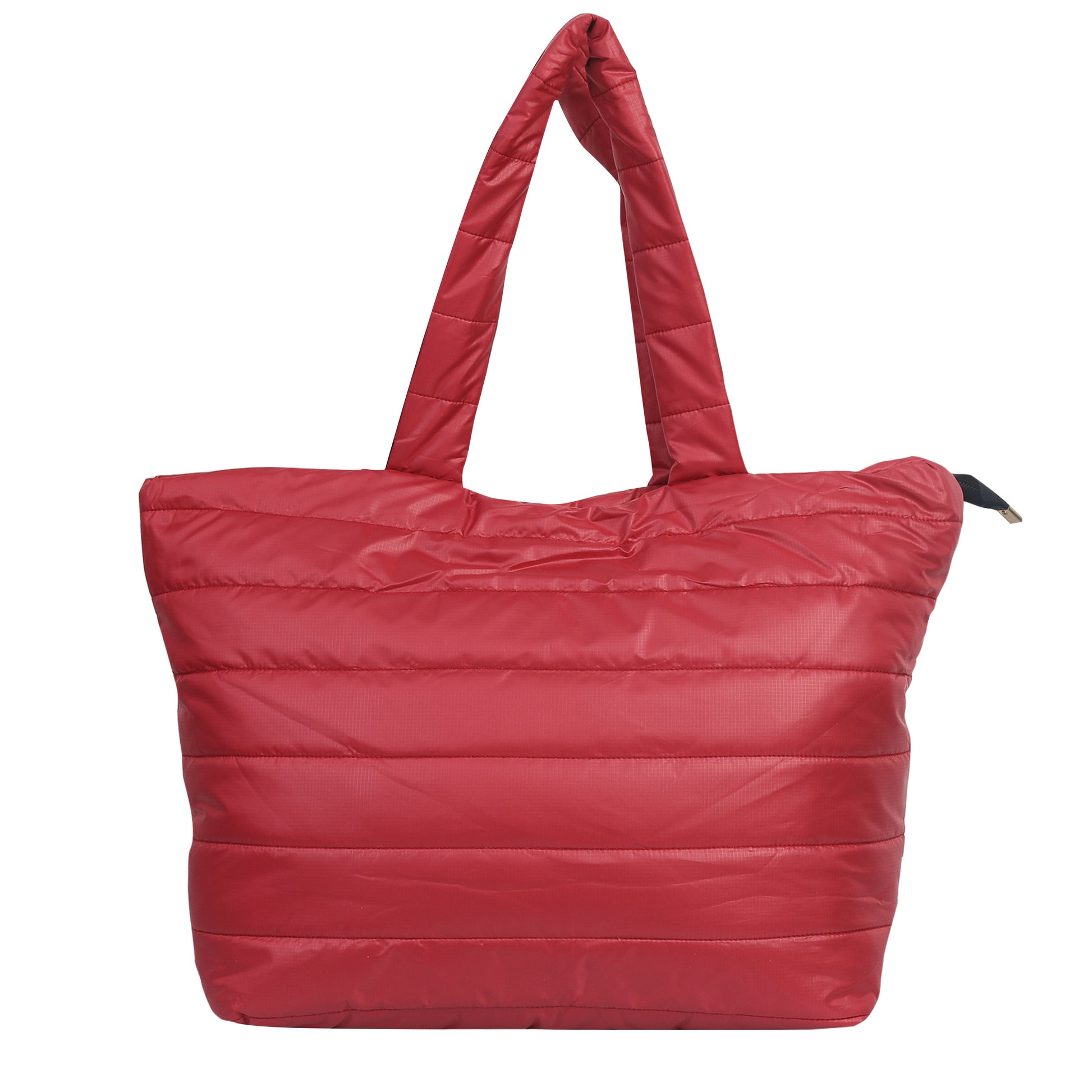 Quilted Stripes Red hand Bag