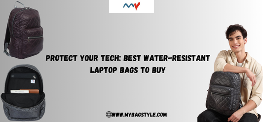 Water resistant laptop bags