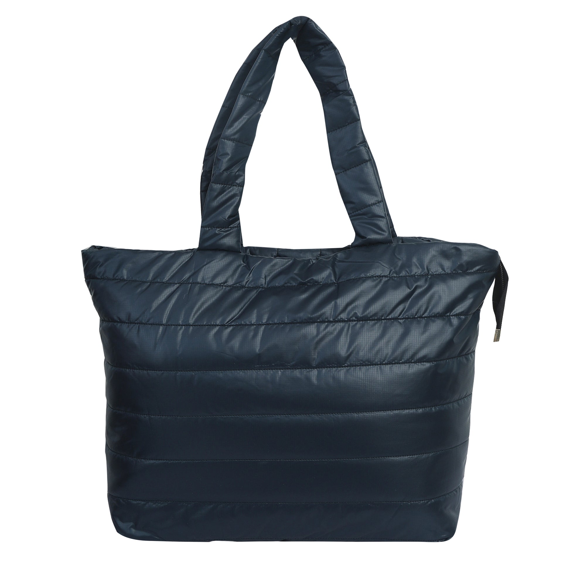 Quilted Stripes Dark Blue Handbag 