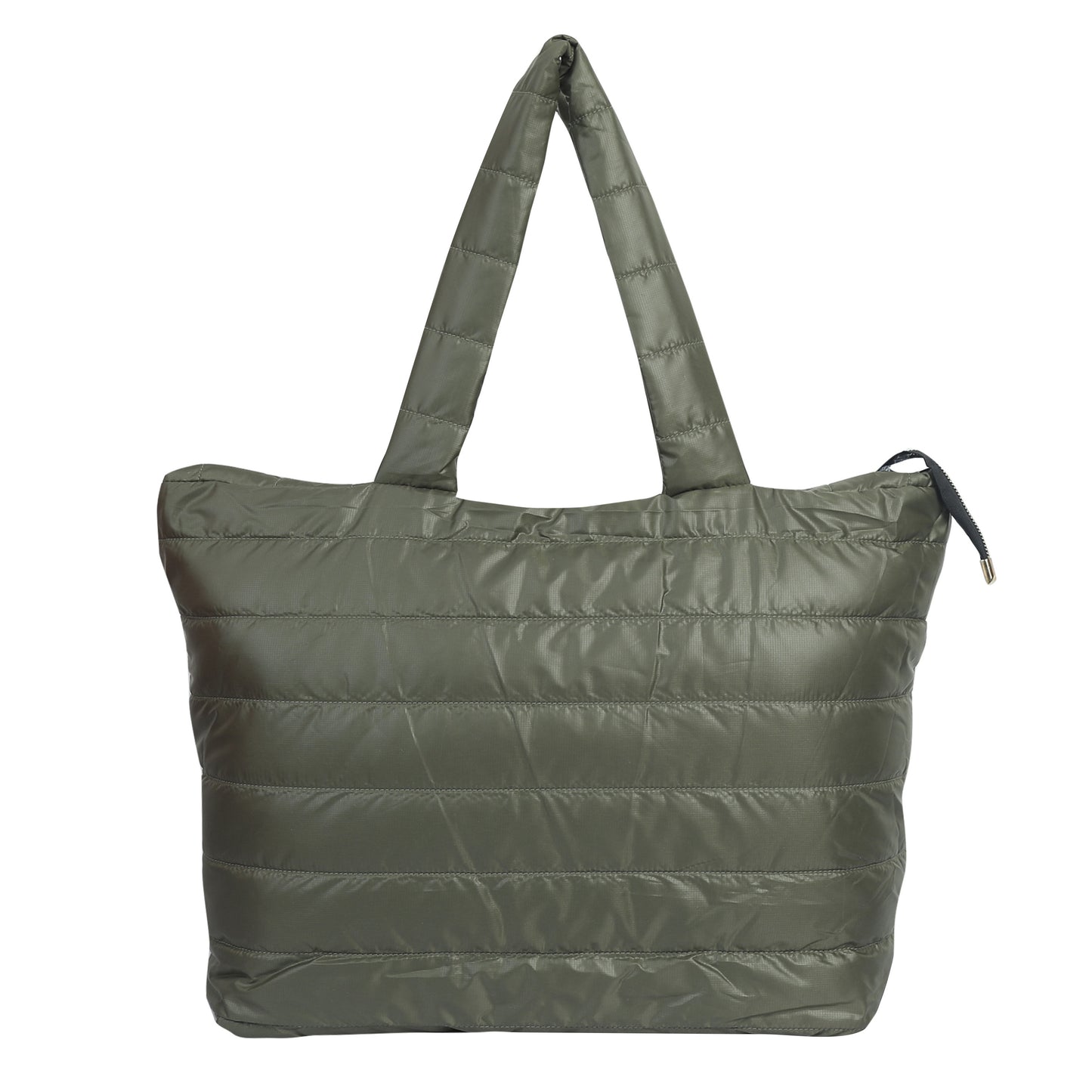 Quilted Stripes Olive Green Handbag