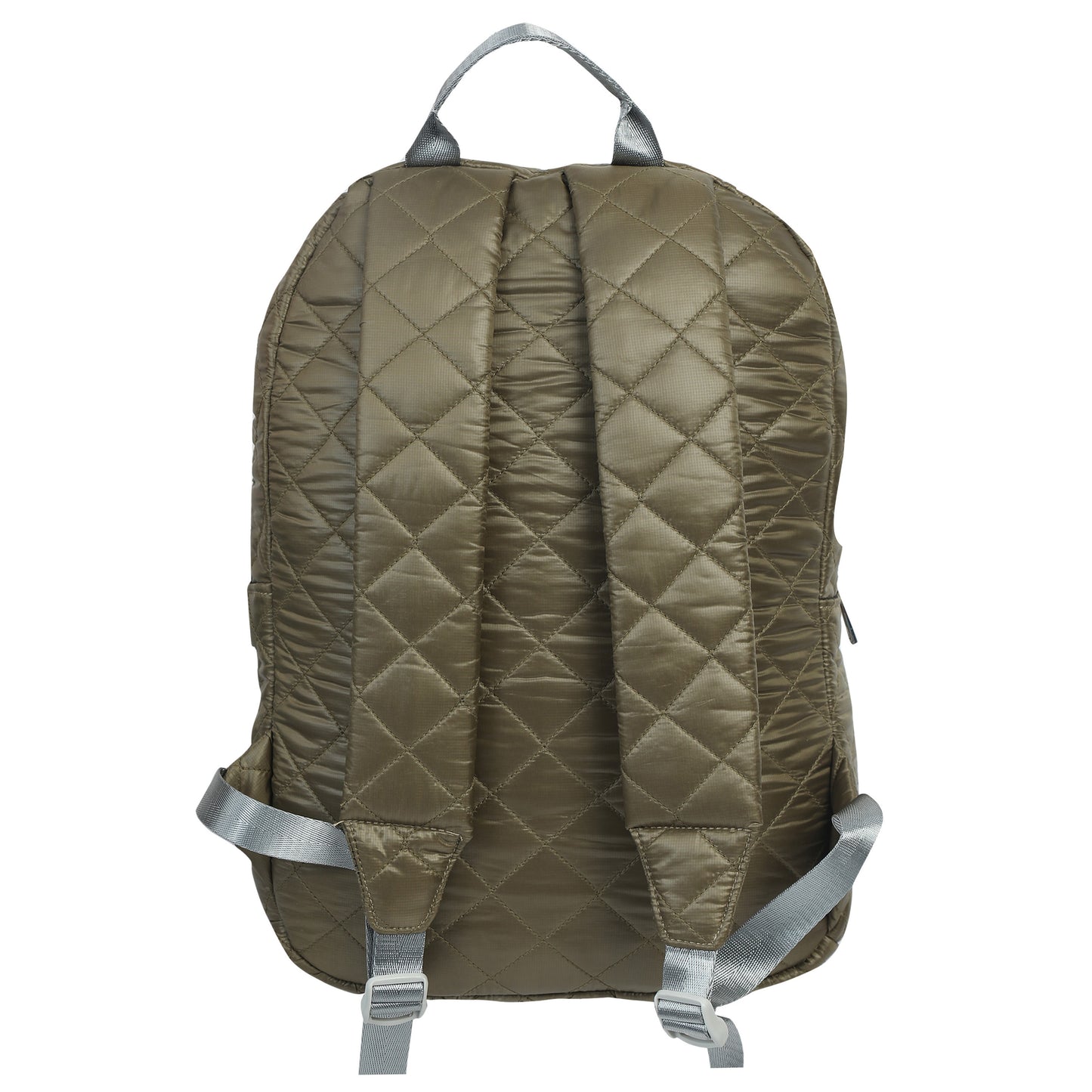 Quilted Brown Backpack