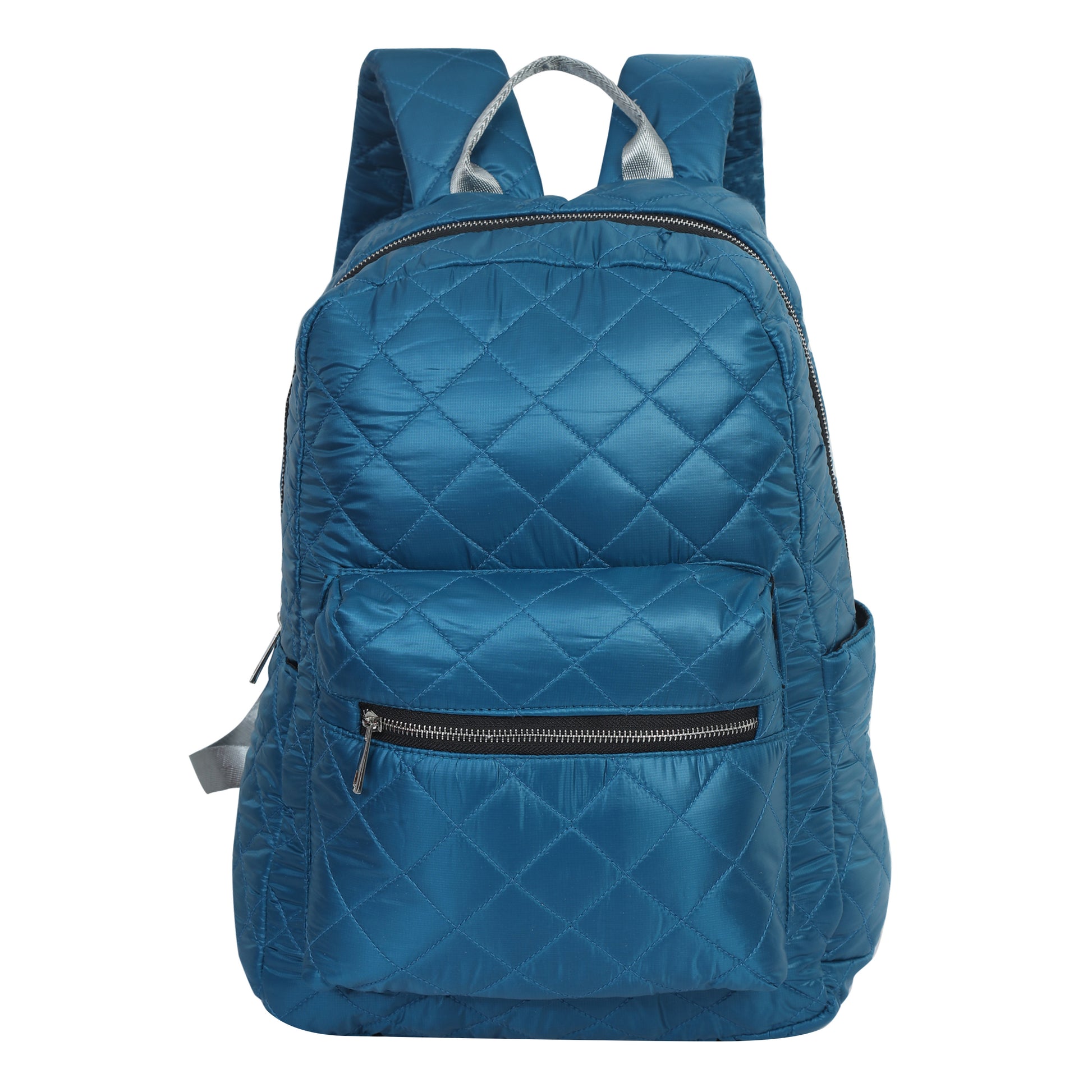 Quilted Light Blue Backpack