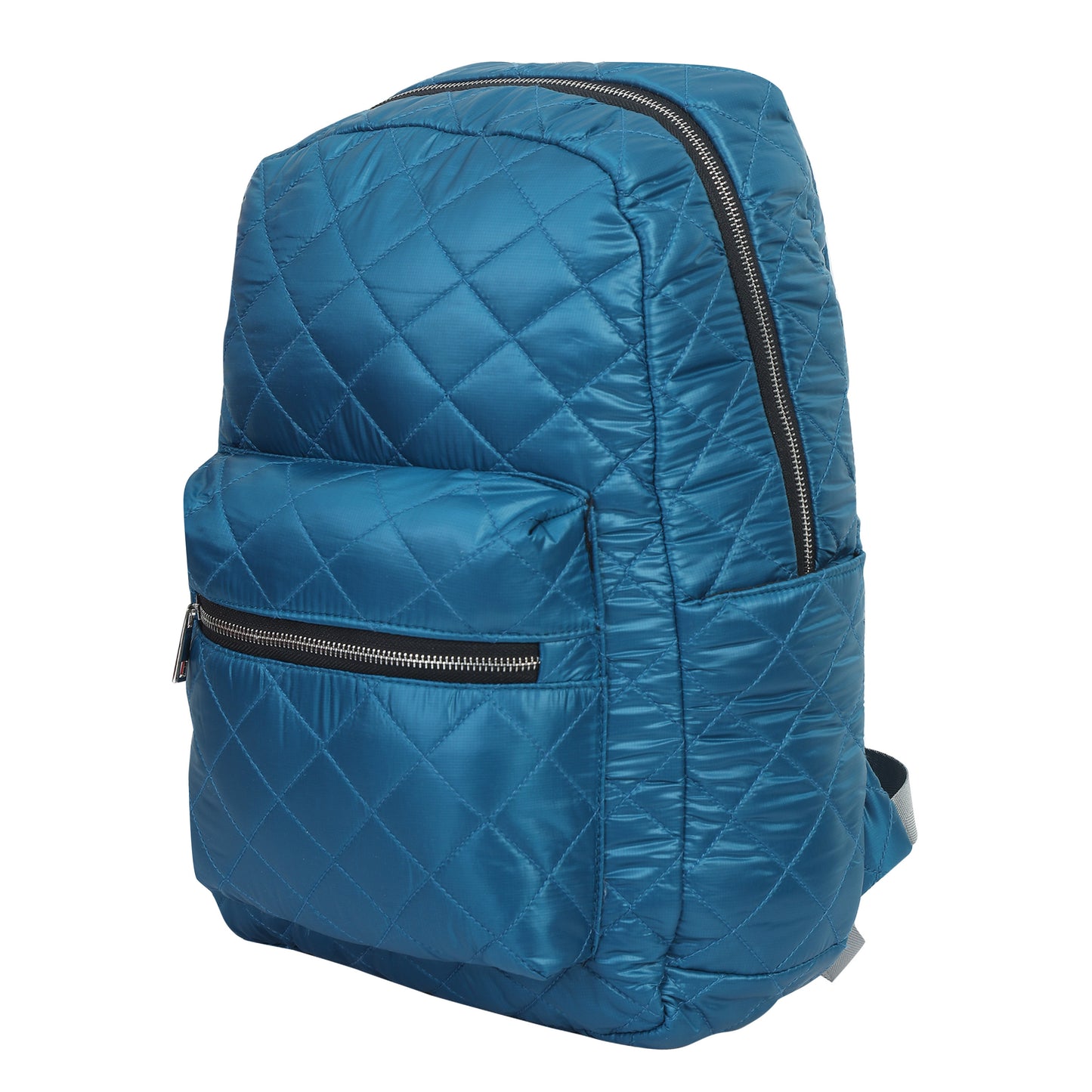 Quilted Light Blue Backpack