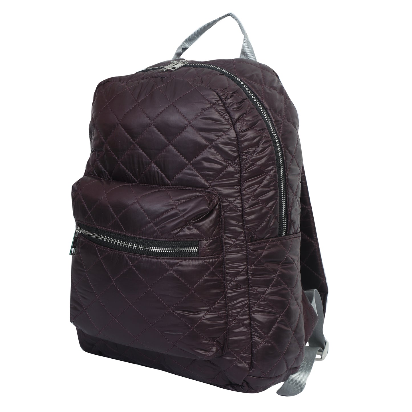  Quilted Maroon Backpack